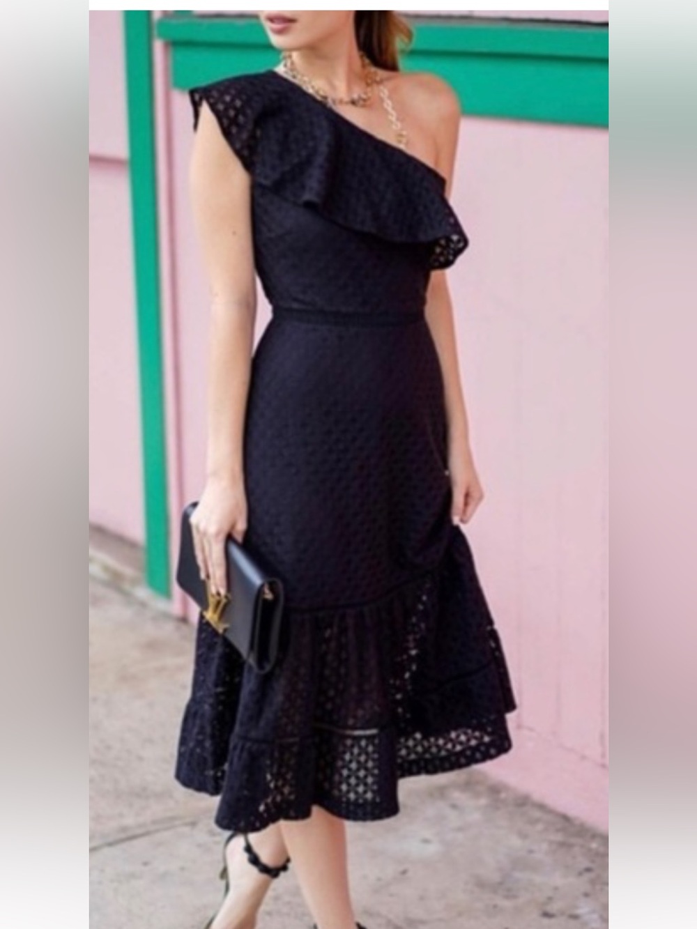 Banana Republic eyelet midi